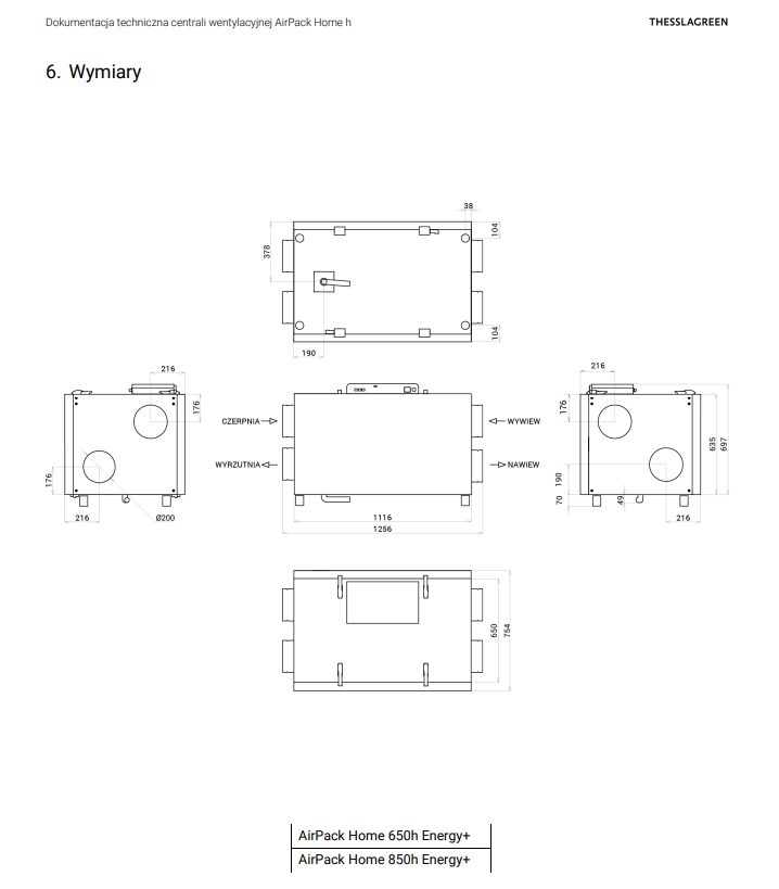 Thessla AirPack Home 650h/850h Energy+ - obrazek 3